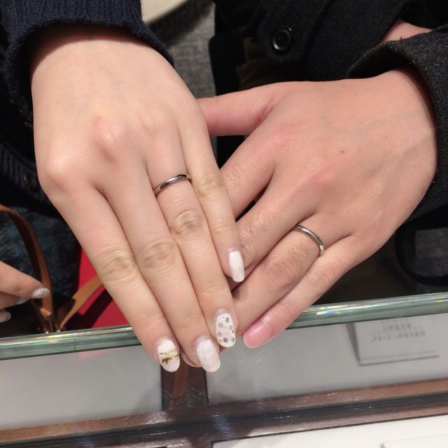 【銀座ダイヤモンドシライシの口コミ】 主人が「一生着けるものだからシンプルなものに！」とのこだわりがあった…