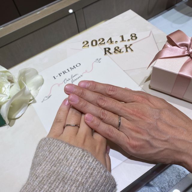 【アイプリモ(I-PRIMO)の口コミ】 普段使いできるものが良かったので、あまり派手すぎないデザインにしまし…