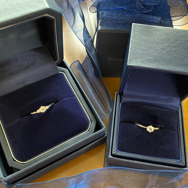 【銀座ダイヤモンドシライシの口コミ】 指輪のデザインで決めました。シンプルで可愛らしい印象のものにしました…