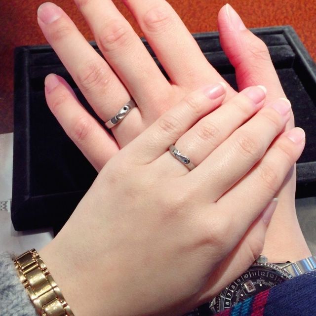 【JEWELRY  KAMATA(ジュエリーかまた)の口コミ】 婚約指輪をジュエリーかまたさんで買ってもらったので、結婚指輪もこちら…