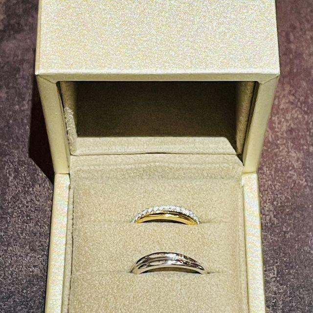 【和光ブライダルブティックギンザの口コミ】 女性イエベ=ゴールドベース
男性ブルベ=プラチナベース
でしたので、
デザ…