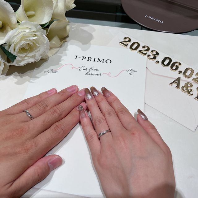 【アイプリモ(I-PRIMO)の口コミ】 他の人とかぶらない指輪を探していました。数店舗回りましたが、一番しっ…