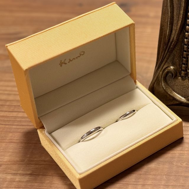 【ケイウノ ブライダル(K.UNO BRIDAL)の口コミ】 プラチナの中にさりげないゴールドが素敵だと思いました！
実際見に行って…