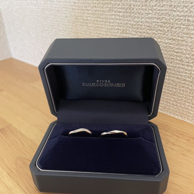 【銀座ダイヤモンドシライシの口コミ】 シンプル且つ着け心地の良いデザインを選びました。普段から身につけるも…