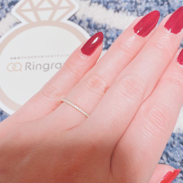 【AHKAH(アーカー)の口コミ】 お互い自分が気に入った指輪を付ける。のか最条件で選びました。夫は太め…