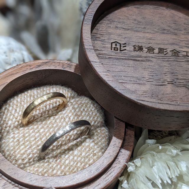 【鎌倉彫金工房の口コミ】 THE結婚指輪！という感じにならないナチュラルなものを探していました。ダ…