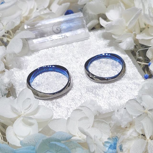 【SORA(ソラ)の口コミ】 結婚指輪を探している時にSORAを知り、自然を感じられるような美しいデザ…