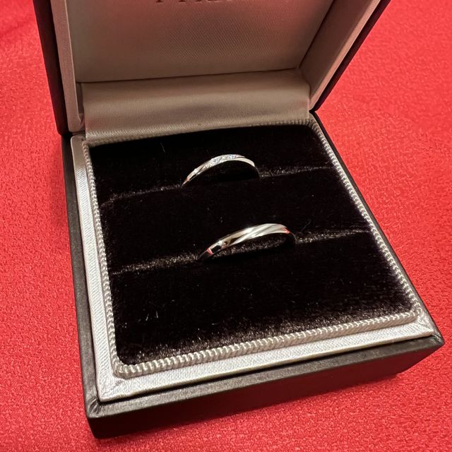 【アイプリモ(I-PRIMO)の口コミ】 私のリングは華やかだけど嫌味がなく、細いタイプが良くて選びました。す…