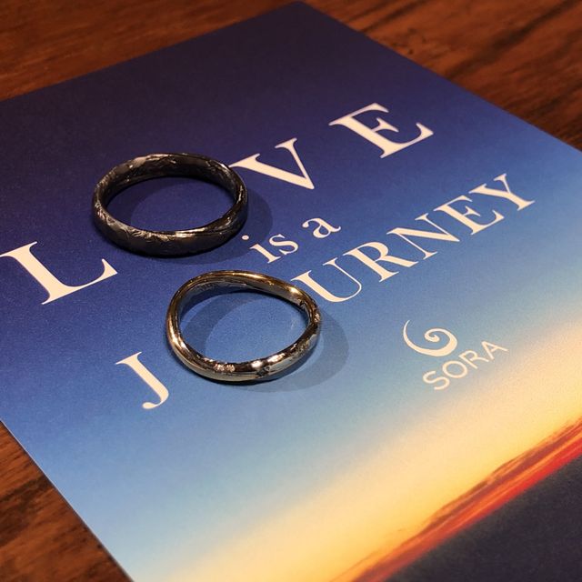 【SORA(ソラ)の口コミ】 オリジナルデザインで作っていただきました。
お互いに好みの素材が違った…