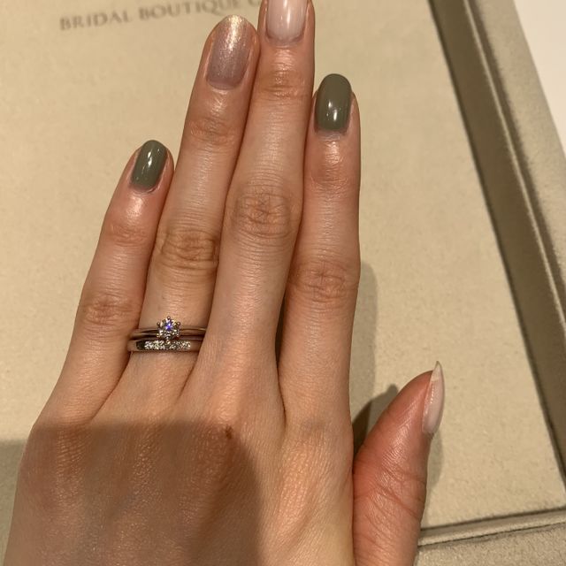 【和光ブライダルブティックギンザの口コミ】 手が小さいのでまずは自分に合うサイズで作っていただけるところを探しま…