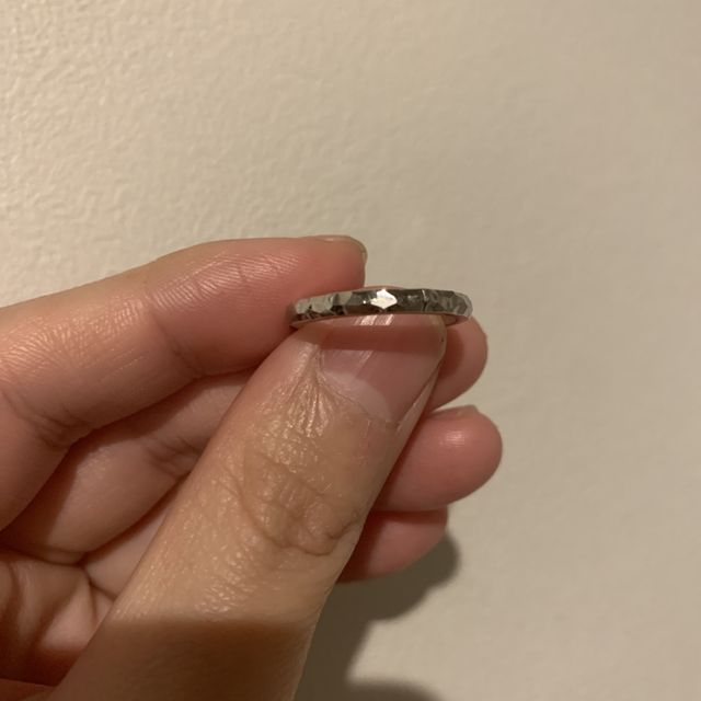 【CRAFY(クラフィ)の口コミ】 槌目のデザインが好きなので手作り出来て良かったです。金槌で打ち込む作…