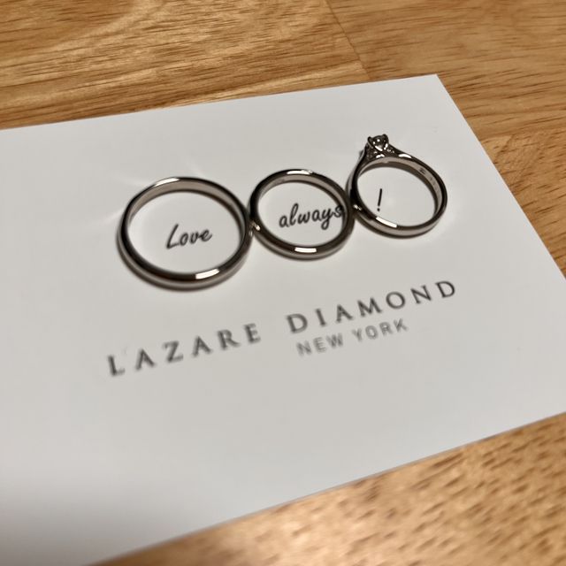 【ラザール ダイヤモンド(LAZARE DIAMOND)の口コミ】 こちらのブランドはシンプルで飽きのこないデザインの指輪が揃っています…