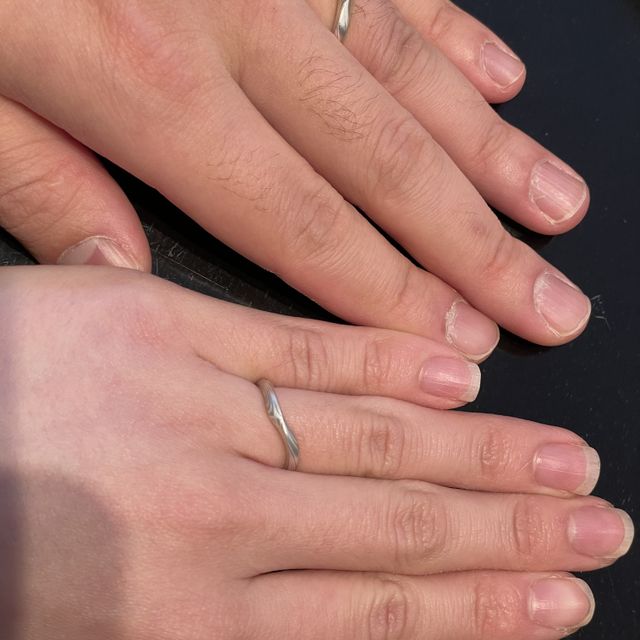 【ケイウノ ブライダル(K.UNO BRIDAL)の口コミ】 複数のブランドを見に行きましたが漢字の刻印とマークなど任意のものを入…