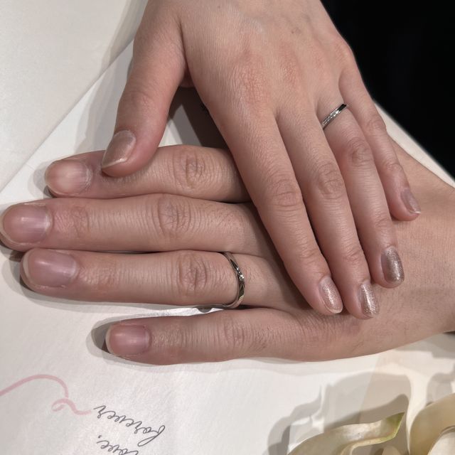 【アイプリモ(I-PRIMO)の口コミ】 他のお店にはなかったデザインを見せてくださり、シンプルなのにキラキラ…