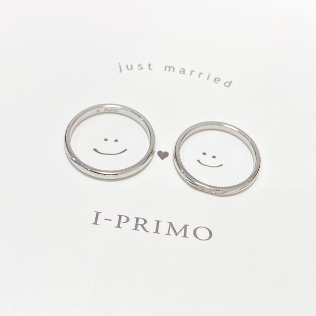 【アイプリモ(I-PRIMO)の口コミ】 指輪についているラインが、ふたつ重ねた時に繋がるのがポイントです。男…