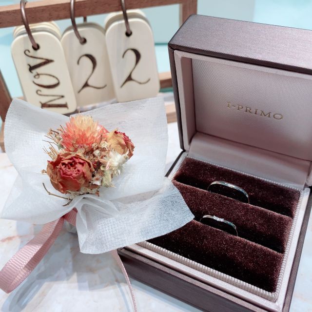 【アイプリモ(I-PRIMO)の口コミ】 私はVラインの指輪が欲しくて、彼は細身の指輪が欲しくて、希望が揃ったの…