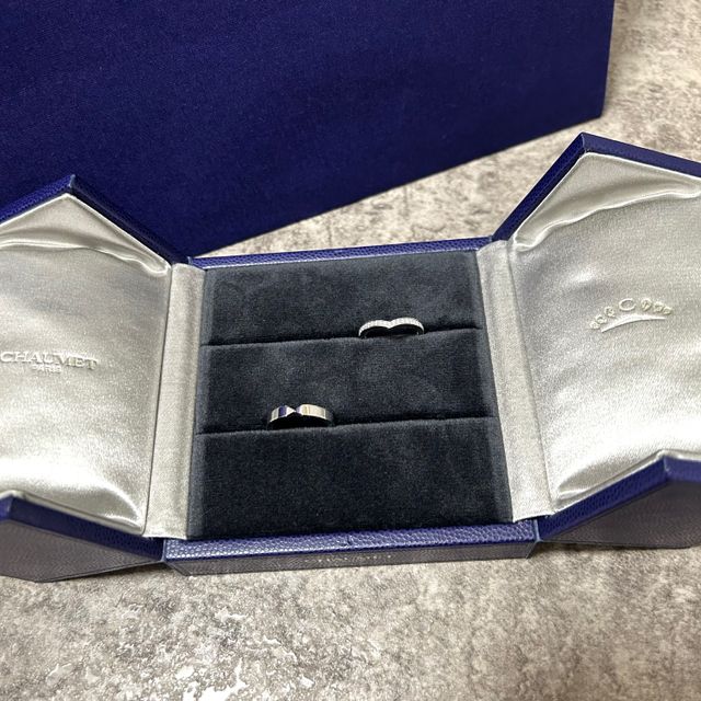 【ショーメ(CHAUMET)の口コミ】 とにかく着けててテンションが上がるリングにしました。
丸のエンゲージと…