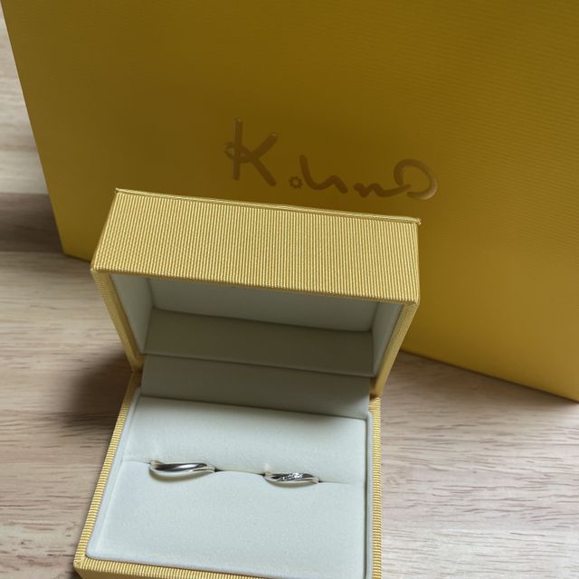 【ケイウノ ブライダル(K.UNO BRIDAL)の口コミ】 金属の組み合わせができることがおすすめです。プラチナとピンクゴールド…