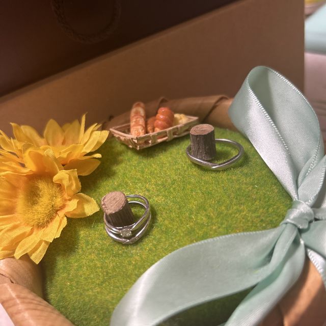 【中央宝石研究所の口コミ】 デザインはシンプルにしました。
少しウェーブのある感じで柔らかい感じが…