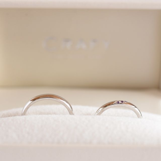 【CRAFY(クラフィ)の口コミ】 シルバーのシンプルな指輪で、ダイヤモンドを３つ無料でつけられるという…