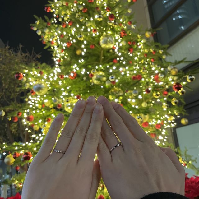 【銀座ダイヤモンドシライシの口コミ】 ダイヤモンドが綺麗。結婚指輪はずっと付けているものなのでダイヤモンド…