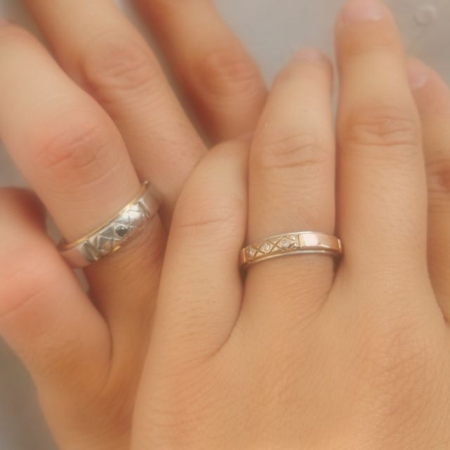 【サロン・ド・ルシェルの口コミ】 ゼクシィなどの雑誌を持ち込み、色んな指輪の一部分を組み合わせたいと要…