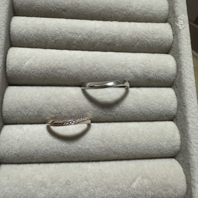 【ENUOVE(イノーヴェ)の口コミ】 男性用は部分的に艶消し加工が出来るので一部艶消し加工しました。女性用…