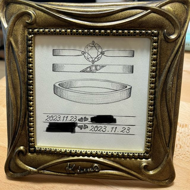 【ケイウノ ブライダル(K.UNO BRIDAL)の口コミ】 この婚約指輪は母が亡き父からもらった婚約指輪を加工して作って頂きまし…