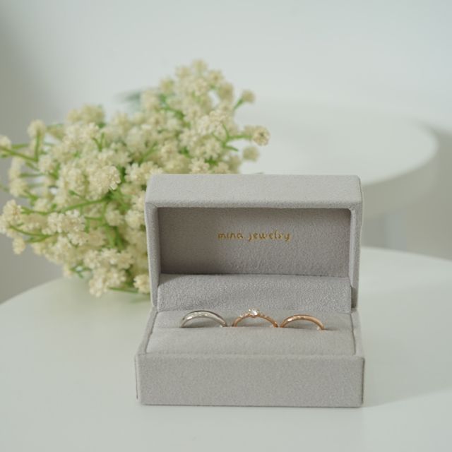 【mina.jewelry(ミナジュエリー)の口コミ】 デザインは、なんでもイメージしたら作ることができます。プレリングも作…