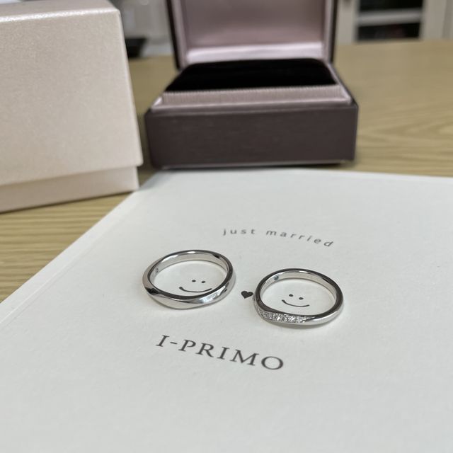 【アイプリモ(I-PRIMO)の口コミ】 ２つ合わせるとハートにモチーフになるところ、ダイアモンドが11個細かく…