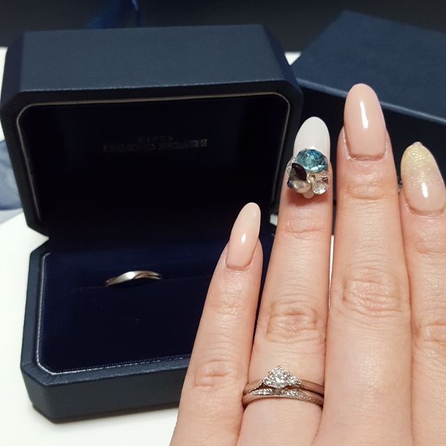 【銀座ダイヤモンドシライシの口コミ】 最終的にやっぱり店員さんの対応でした♡担当してくださった店員さんが笑顔…