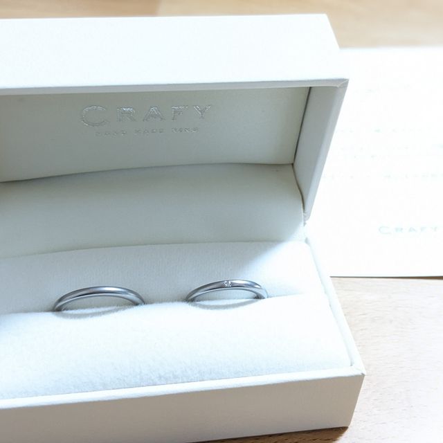 【CRAFY(クラフィ)の口コミ】 金属アレルギーで18金、プラチナの素材の指輪がつけられないため、チタン…