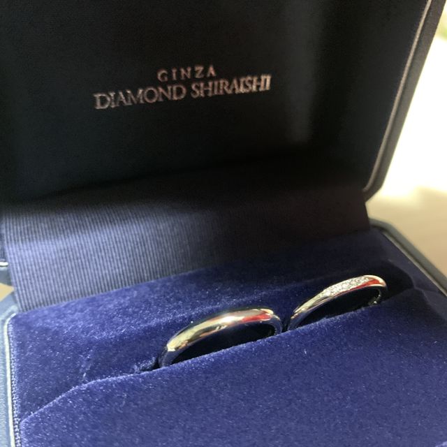 【銀座ダイヤモンドシライシの口コミ】 シンプルな作りで長く着用しても飽きないデザインに惹かれました。リング…