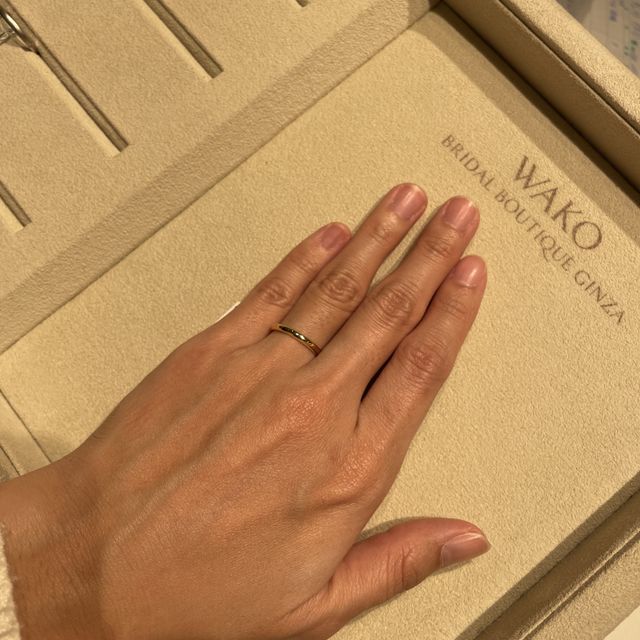 【和光ブライダルブティックギンザの口コミ】 着け心地がよく、シンプルでいつでも着けることができます。その中でも、…