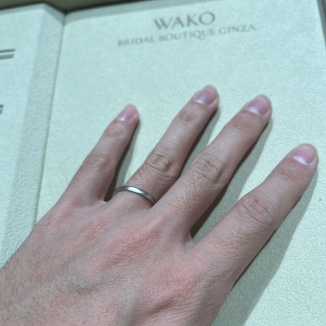 【和光ブライダルブティックギンザの口コミ】 シンプルなデザインであるところがいちばん気に入って決めました。シンプ…