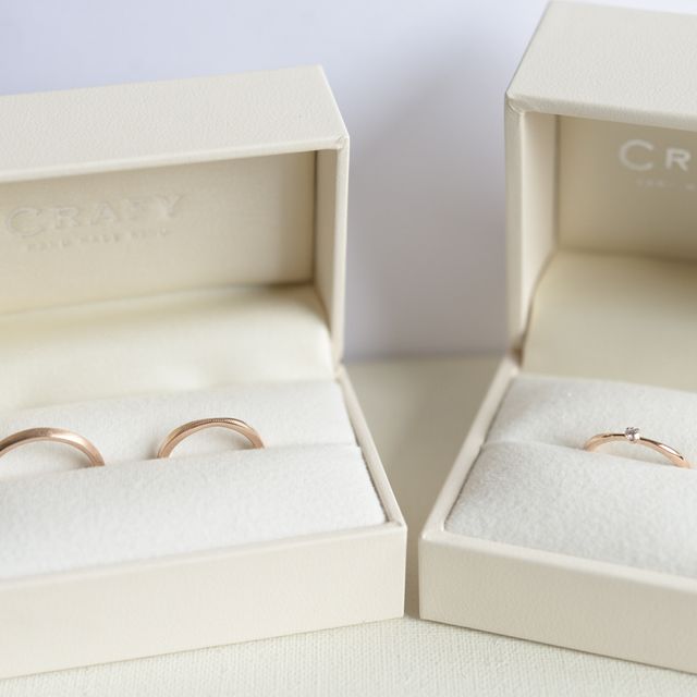 【CRAFY(クラフィ)の口コミ】 婚約指輪を普段から重ね付けしたく、指輪の太さやダイヤモンドの大きさを…