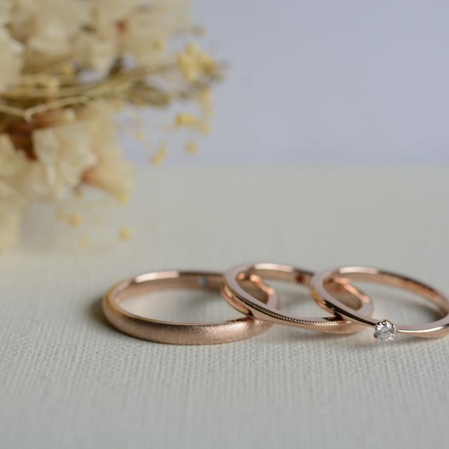 【CRAFY(クラフィ)の口コミ】 婚約指輪を普段から重ね付けしたく、指輪の太さやダイヤモンドの大きさを…