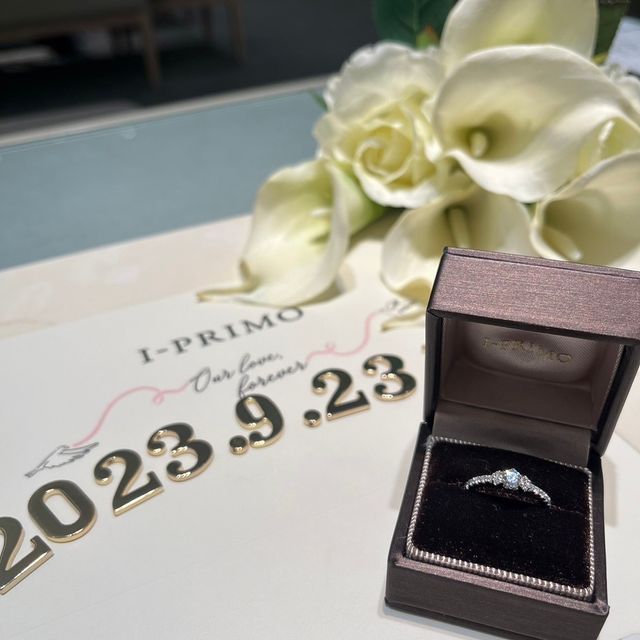 【アイプリモ(I-PRIMO)の口コミ】 ダイヤの大きさも私の手の大きさにあったものであり、普段使いしやすい大…