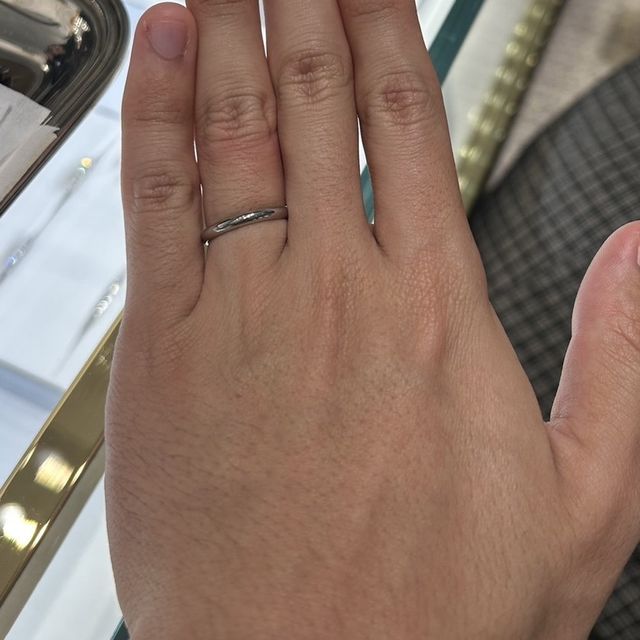 【シャネル(CHANEL)の口コミ】 カメリアコレクションのハーフエタニティリングで、上から見るとお花の形…