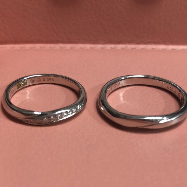 【銀座ダイヤモンドシライシの口コミ】 1番魅力的だったのがつけ心地。ダイヤモンドシライシさんは指輪の内側が丸…