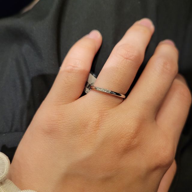 【BIJOUPIKO(ビジュピコ)の口コミ】 シンプルなものを探していたため、この指輪が目に入りました。シンプルな…