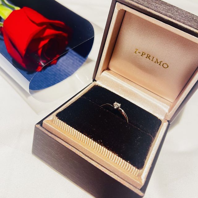 【アイプリモ(I-PRIMO)の口コミ】 初めて試着させて頂いた指輪でした。彼が私が気に入ったことを覚えていて…