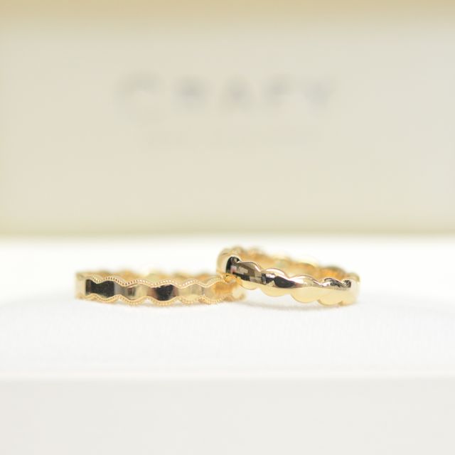 【CRAFY(クラフィ)の口コミ】 通常のイエローゴールドではなく、ブラウンゴールドを選びましたが大正解…