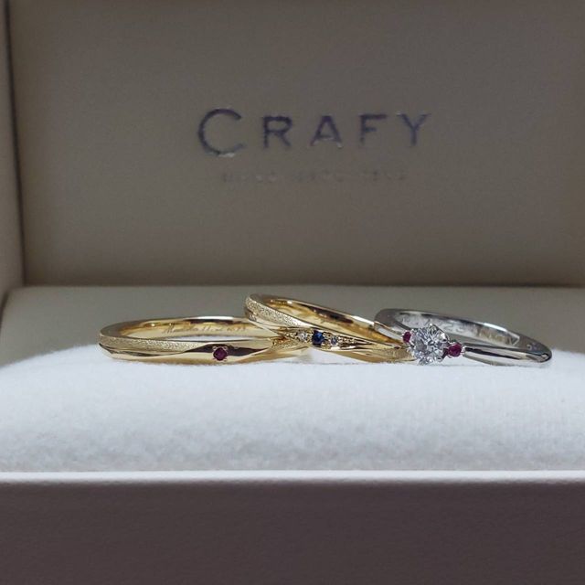 【CRAFY(クラフィ)の口コミ】 お値段お得にできるが、なによりも指輪をお互いにデザインして作り上げた…