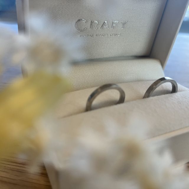 【CRAFY(クラフィ)の口コミ】 お互いの指輪を手作りでつくれて、世界にひとつだけの指輪をつくることが…