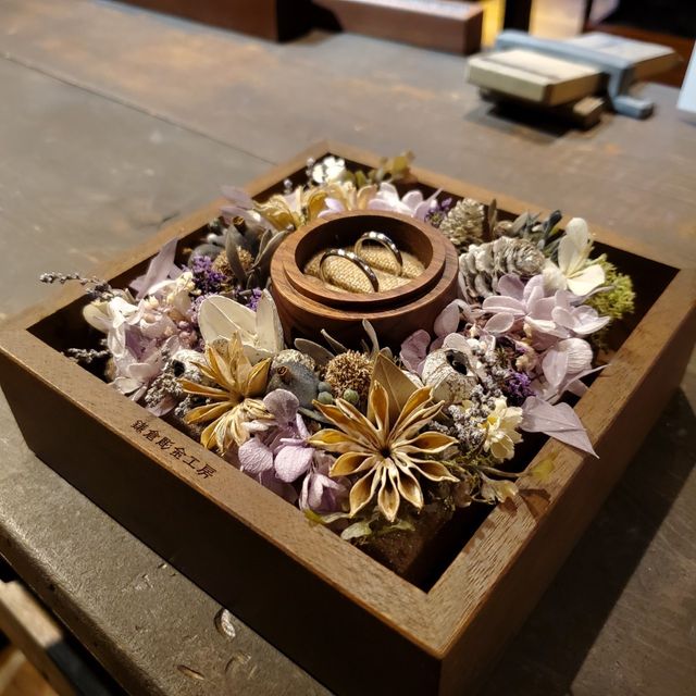 【鎌倉彫金工房の口コミ】 2人の思いを込めて一生懸命作りました。
デザインがシンプルなので、幅は…