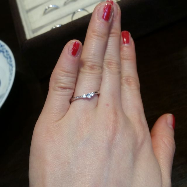 【ケイウノ ブライダル(K.UNO BRIDAL)の口コミ】 サンプルのリングでも可愛かったですが、デザイナーさんが、好きな要素を…