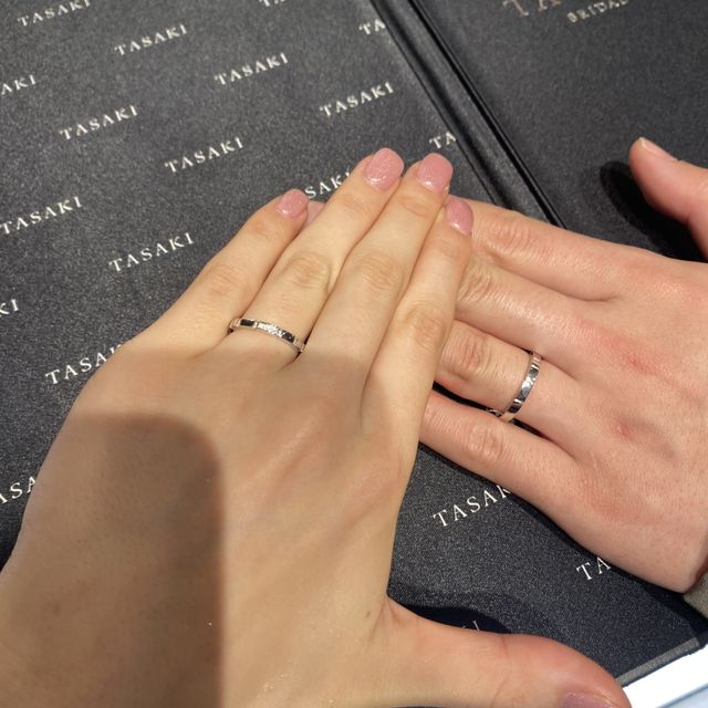 【TASAKI(タサキ)の口コミ】 TASAKIさんのダイヤの輝きが好きでハーフエタニティを希望していたがピア…