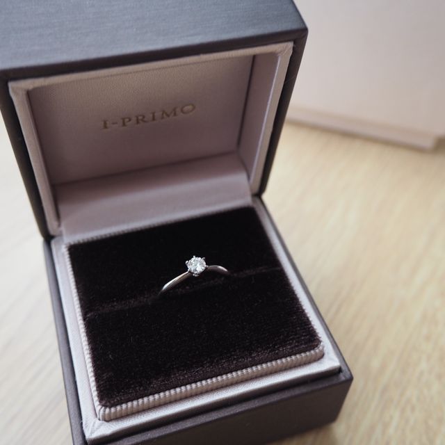 【アイプリモ(I-PRIMO)の口コミ】 指輪は私が気に入ったものを..と彼が提案してくれ、3ヶ所ほどお店を巡りま…