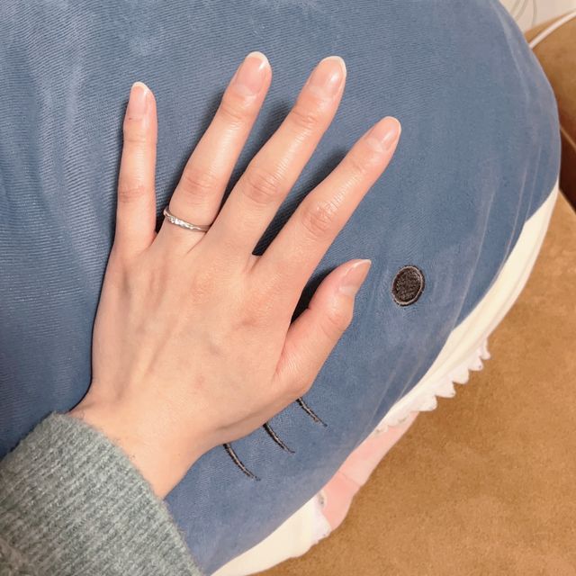 【銀座ダイヤモンドシライシの口コミ】 最初につけた時から、着け心地よくキラキラして輝いていて、指も綺麗に見…